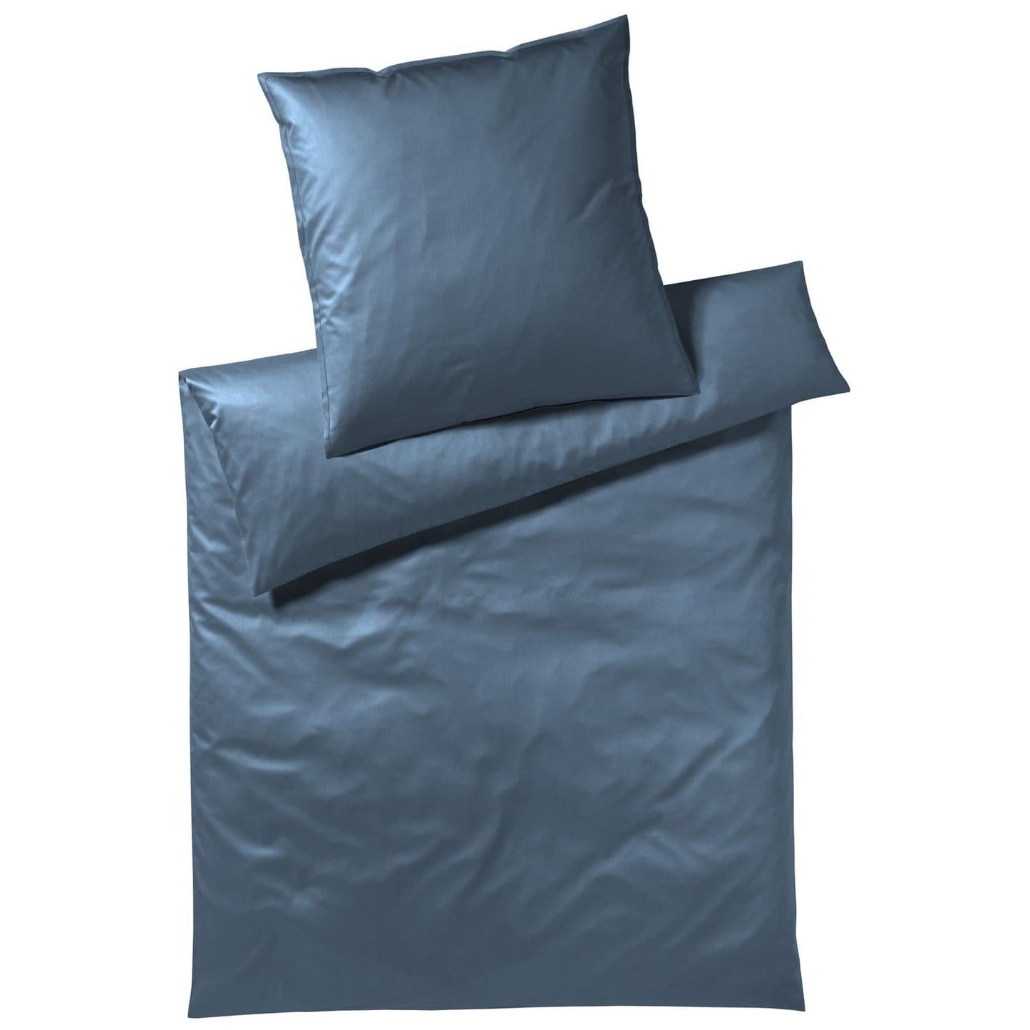 Covered Solid 601-02 Marine Washed Cotton Bettwäschegarnitur