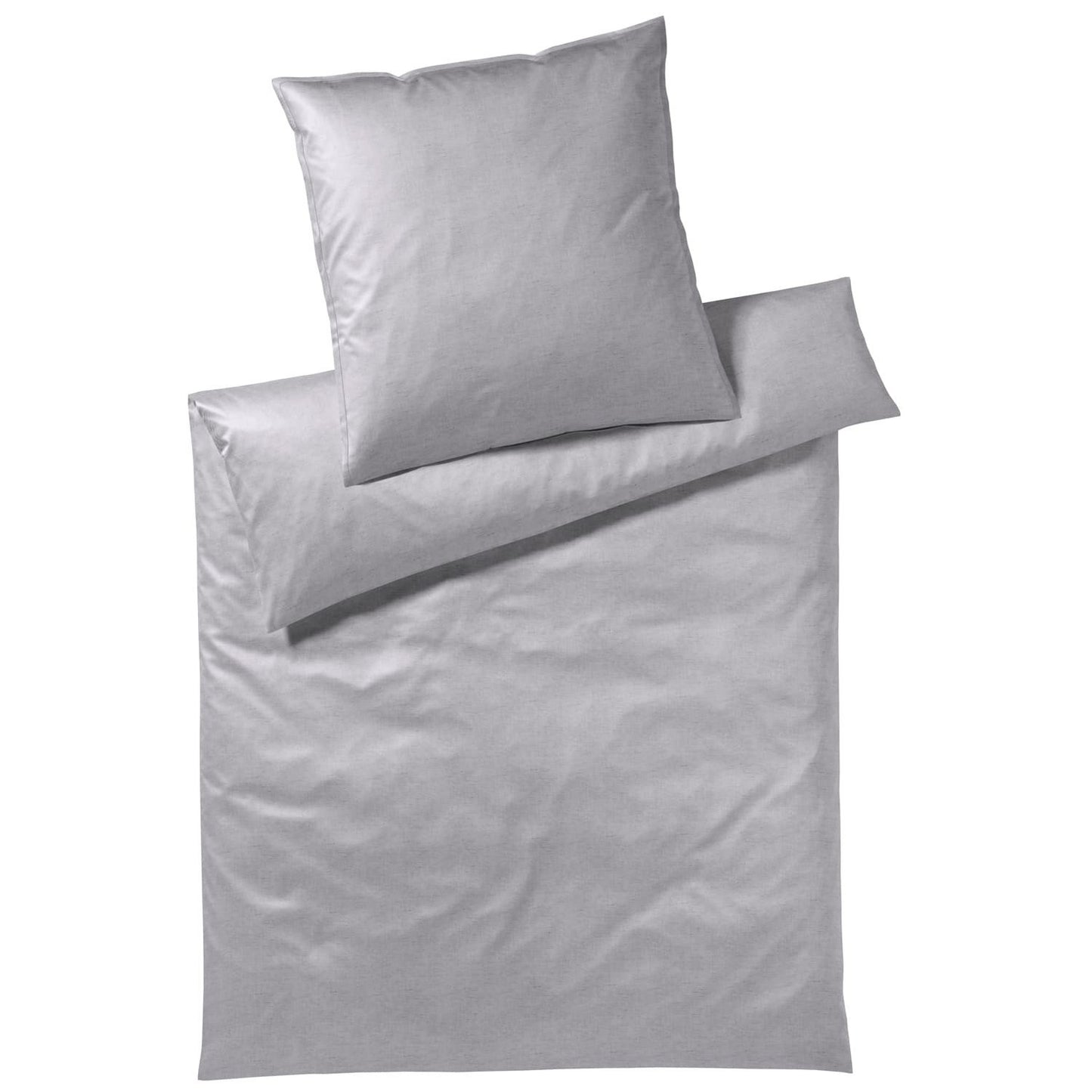Covered Solid 601-19 Silber Washed Cotton Bettwäschegarnitur