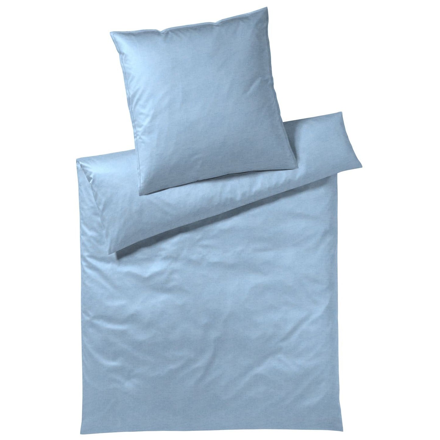 Covered Solid 601-20 Blau Washed Cotton Bettwäschegarnitur