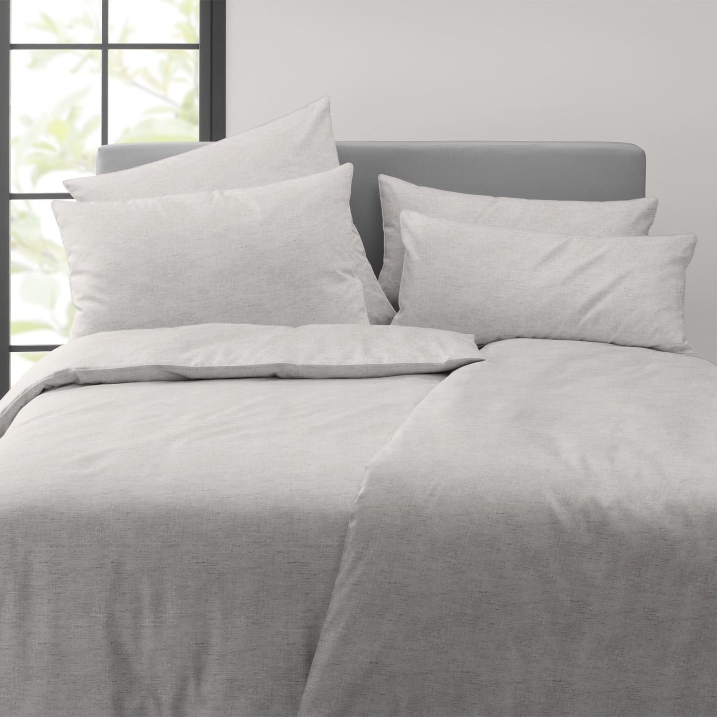 Covered Solid 601-70 Greige Washed Cotton Kissenbezug