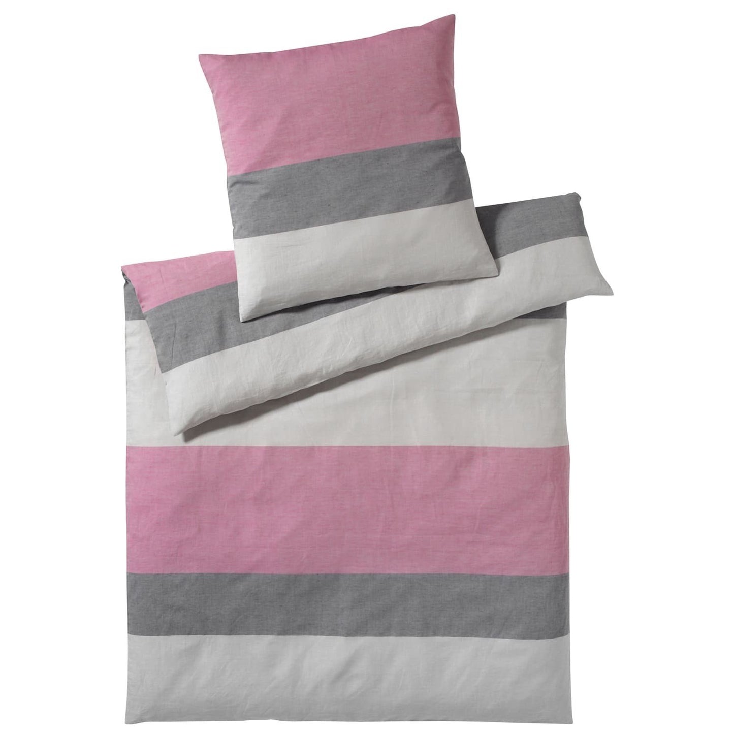 Elegante Beat 7067-1 Pink Pop Halbleinen Bettwäschegarnitur