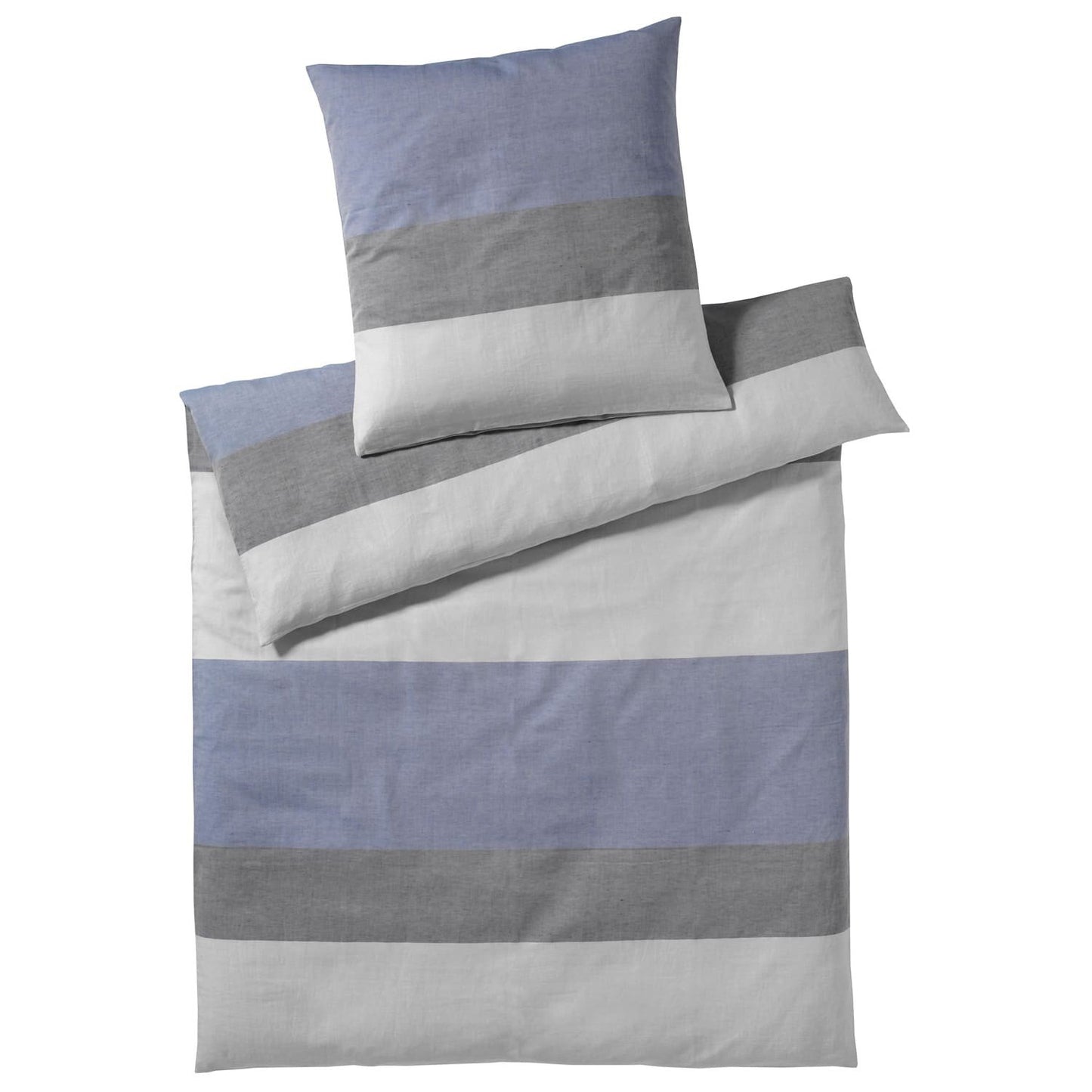 Elegante Beat 7067-1 Blue Pop Halbleinen Bettwäschegarnitur