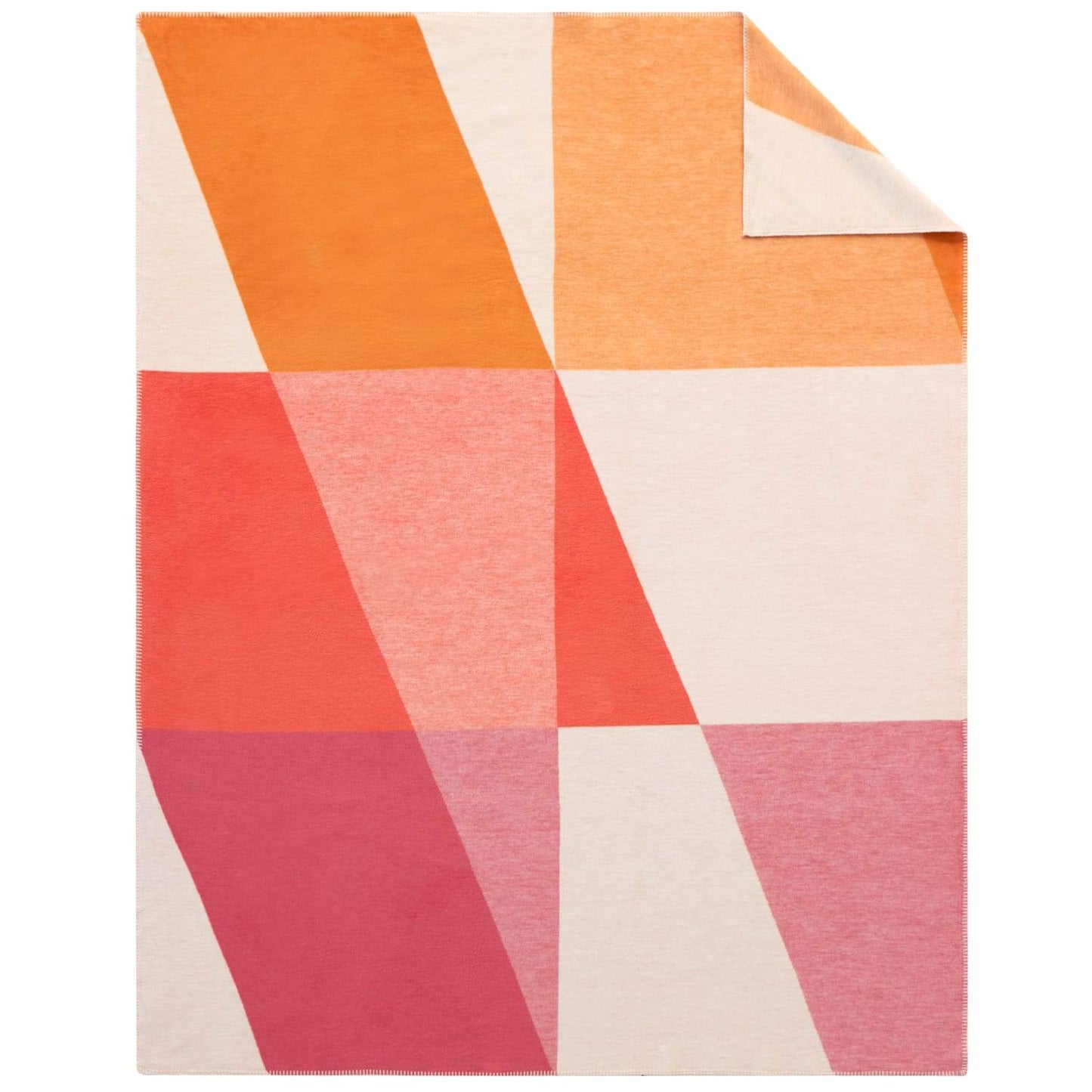 Ibena Hawi 1014-200 Jaquard Decke Beere/ Orange