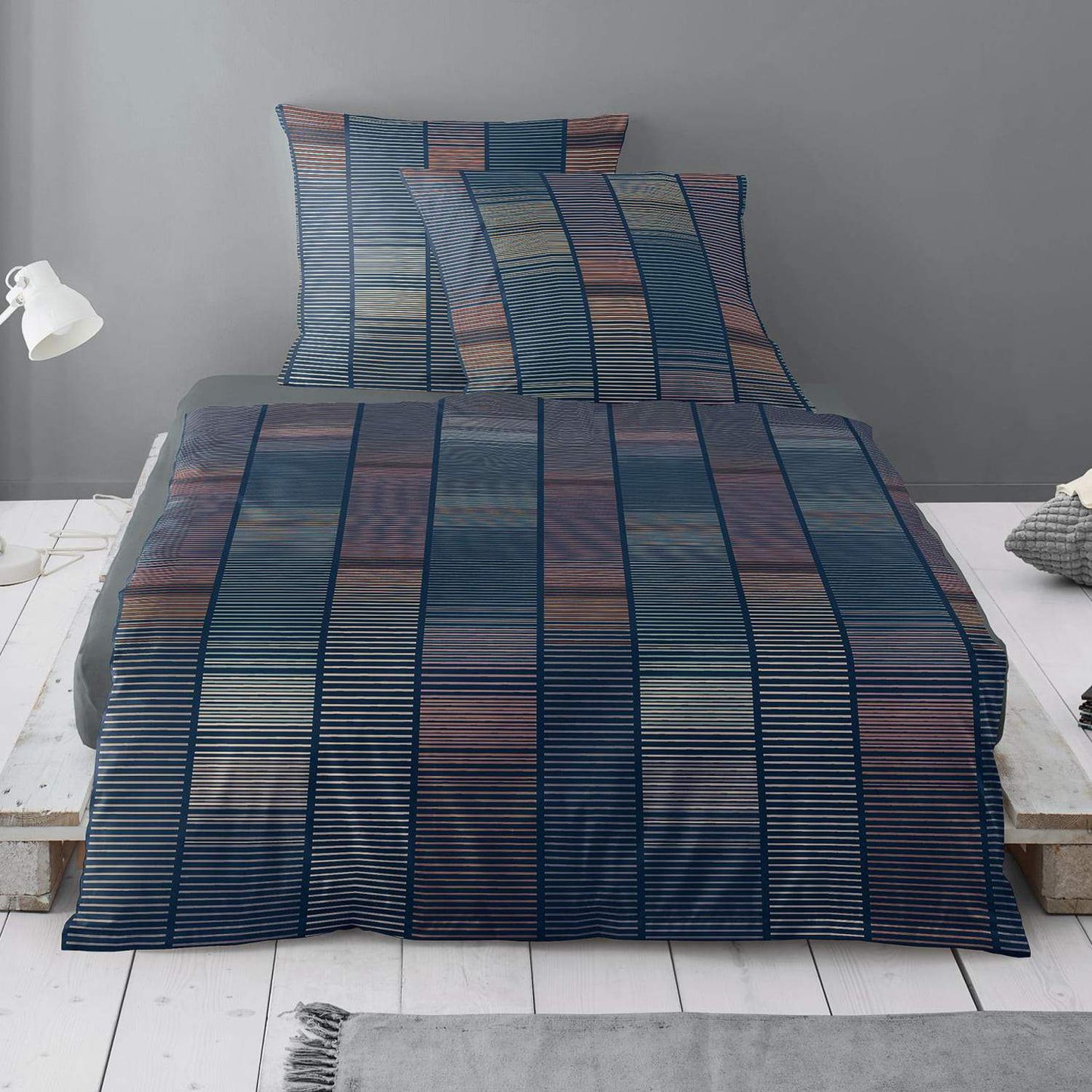 Irisette Sky 8313-20 Blau Mako-Satin Bettwäschegarnitur