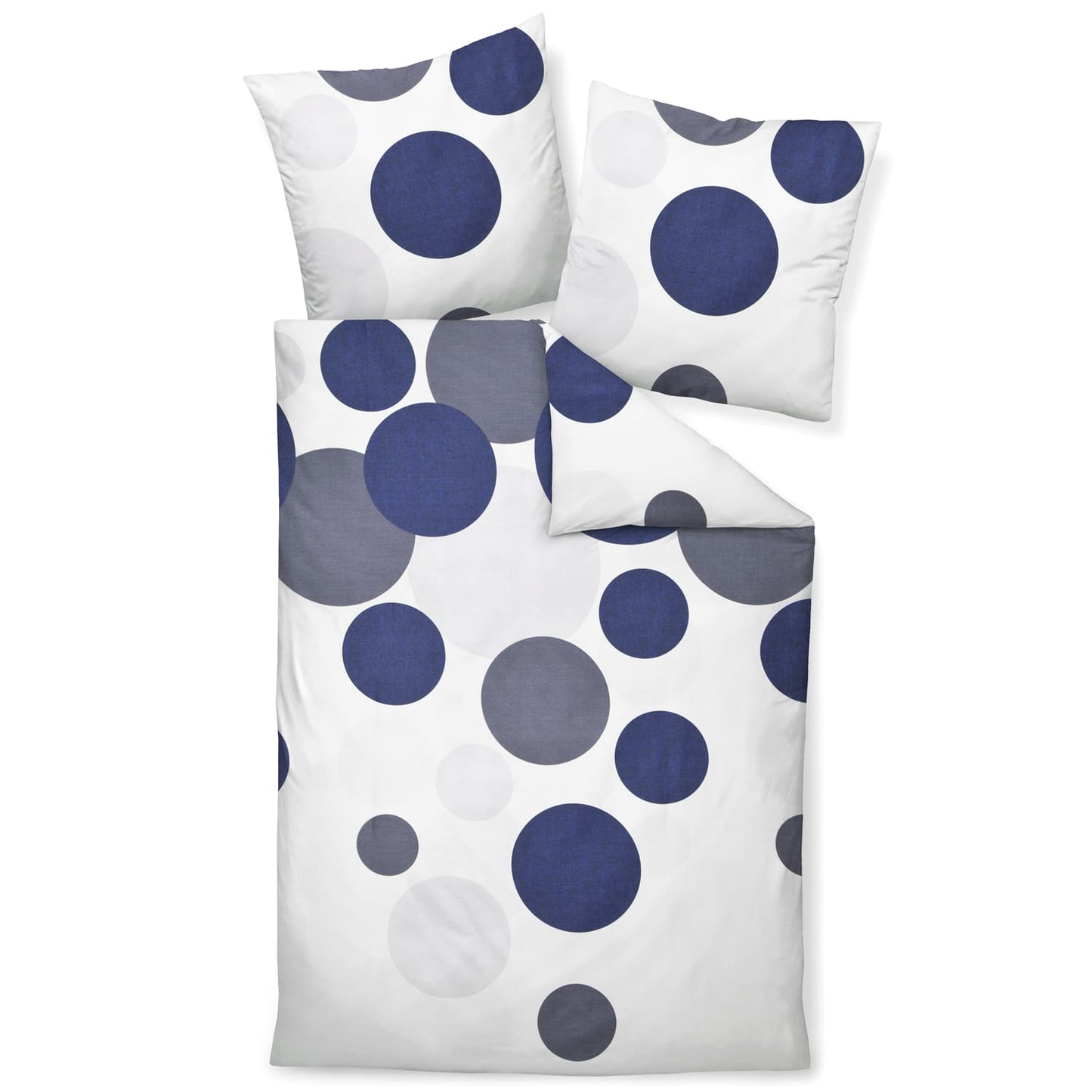 Janine Moments 98115-02 Mako-Satin Bettwäschegarnitur Blau