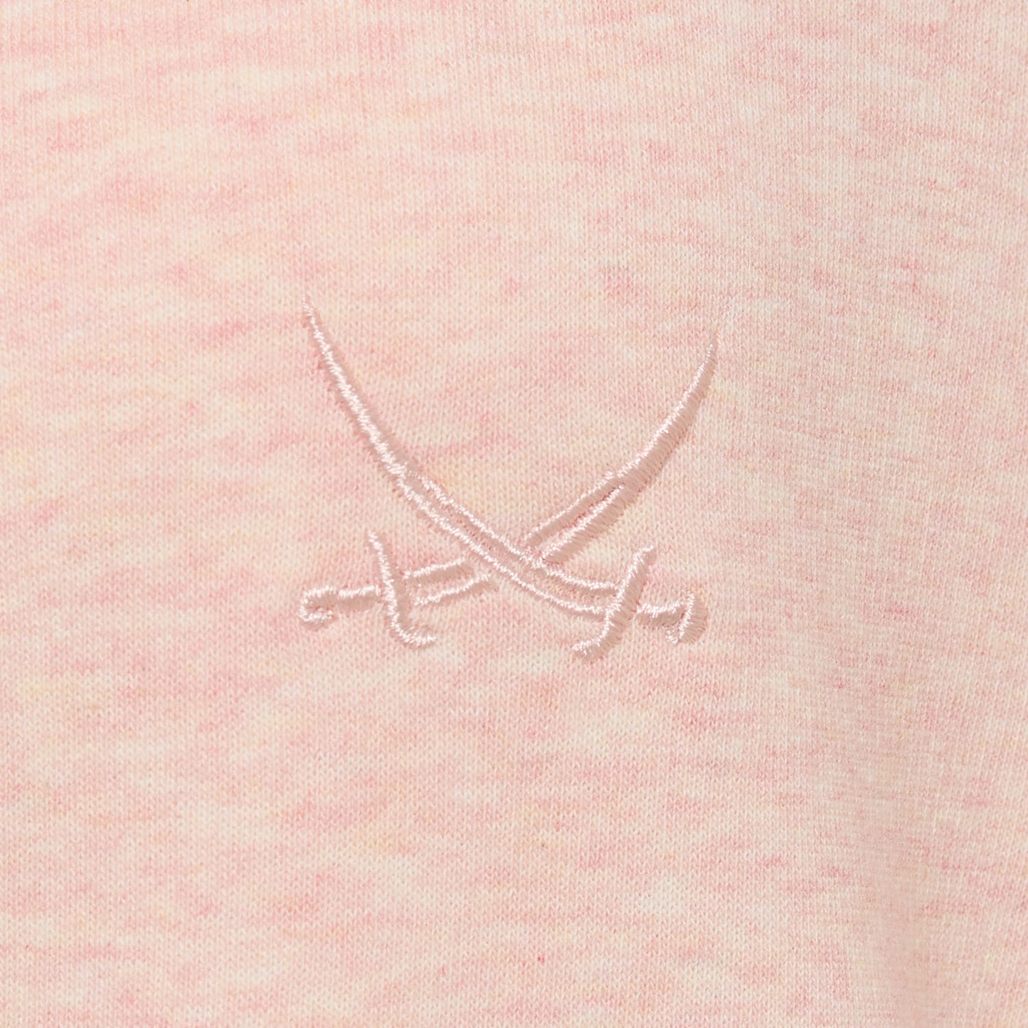 SANSIBAR Sylt Sweat Hausmantel mit Säbel Stickerei Apricot