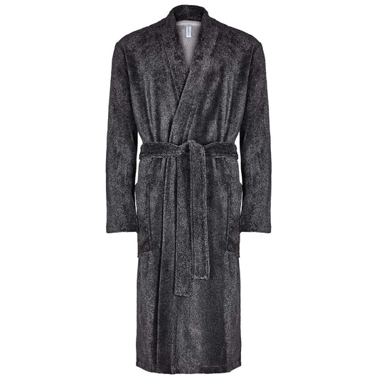 Taubert Eric langer Kimono 120 cm Schwarz Bademantel