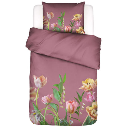 Essenza Eloise Mauve Satin Bettwäschegarnitur