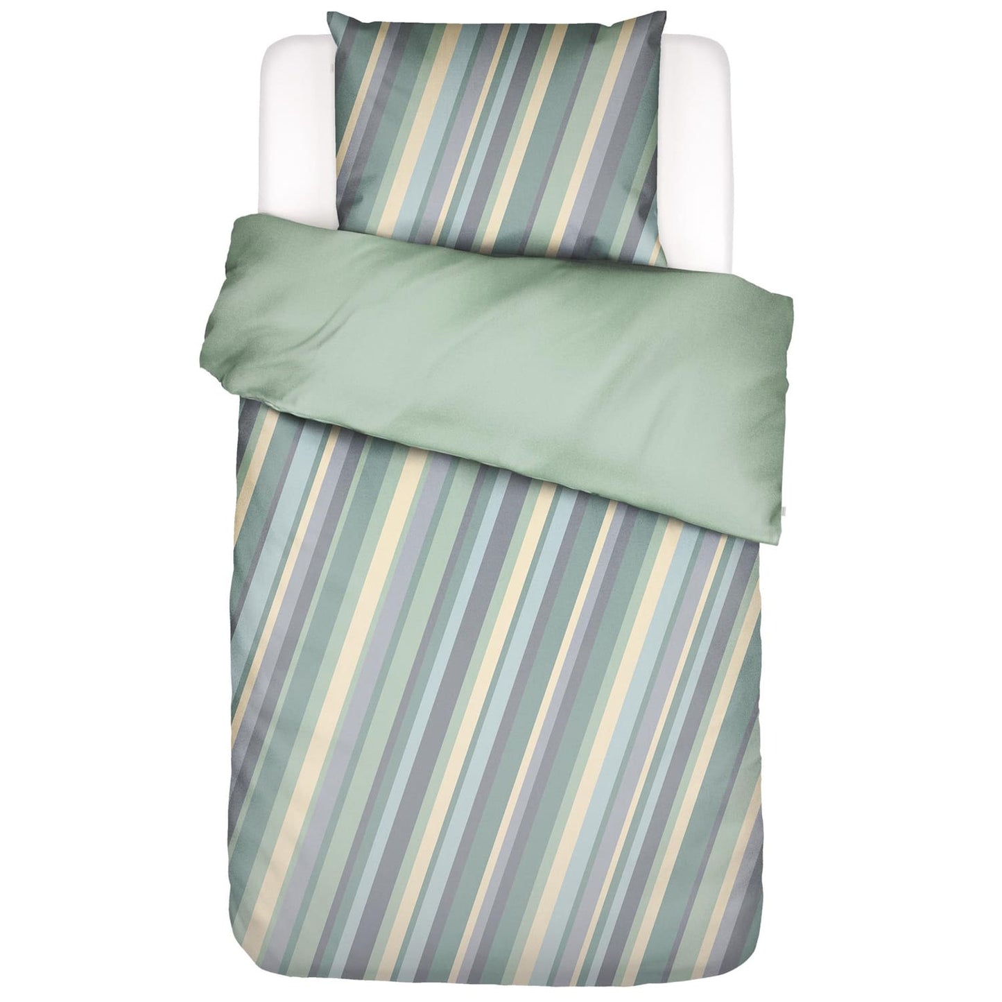 Essenza Suzie Subtle Green Satin Bettwäschegarnitur