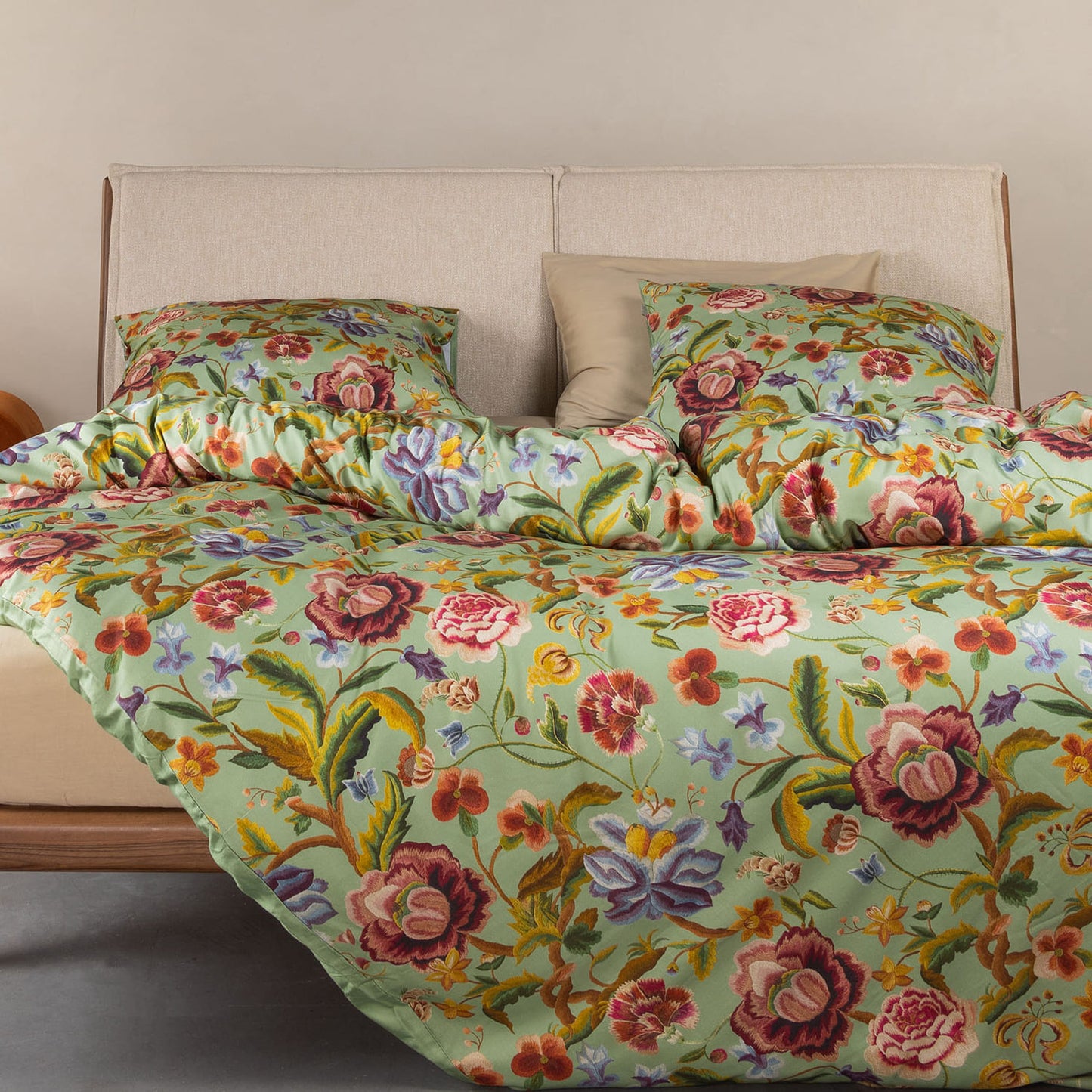 Essenza Rosanella Basil Green Twill Bettwäschegarnitur