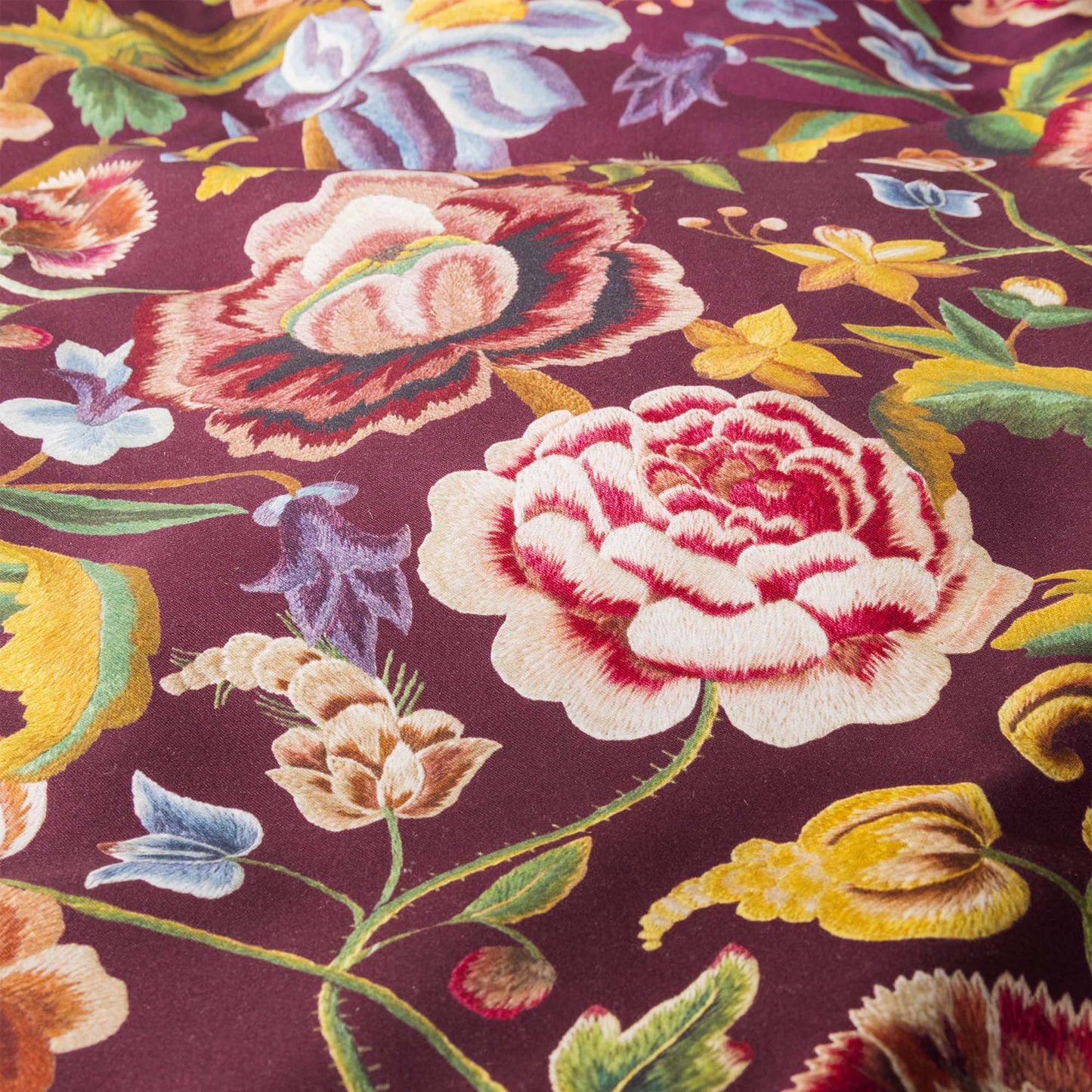 Essenza Rosanella Mauve Wine Twill Bettwäschegarnitur