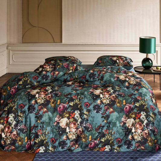 Essenza Karli Reef Green Satin Bettwäschegarnitur