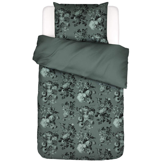 Essenza Florice Green Flanell Bettwäschegarnitur