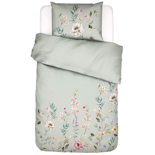 Essenza Romee Sage Green Satin Bettwäschegarnitur