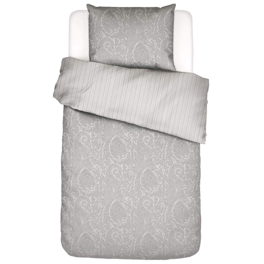 Essenza Fabrice Cloud Grey Satin Bettwäschegarnitur