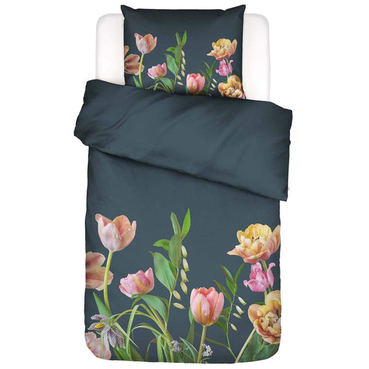 Essenza Eloise Slate Grey Satin Bettwäschegarnitur