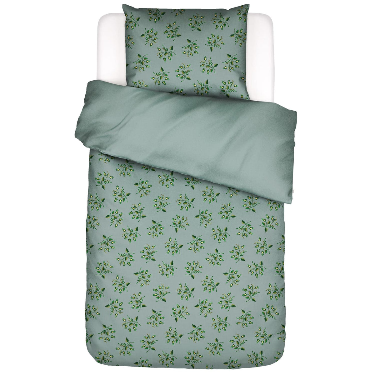 Essenza Jolien Surf Green Renforce Bio-Baumwoll-Bettwäsche