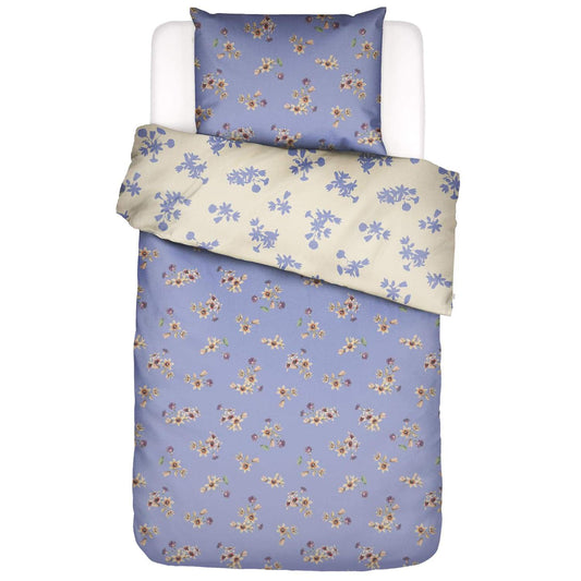 Essenza Fiora Lavander Blue Satin Bettwäschegarnitur