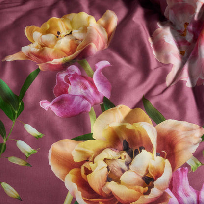 Essenza Eloise Mauve Satin Bettwäschegarnitur