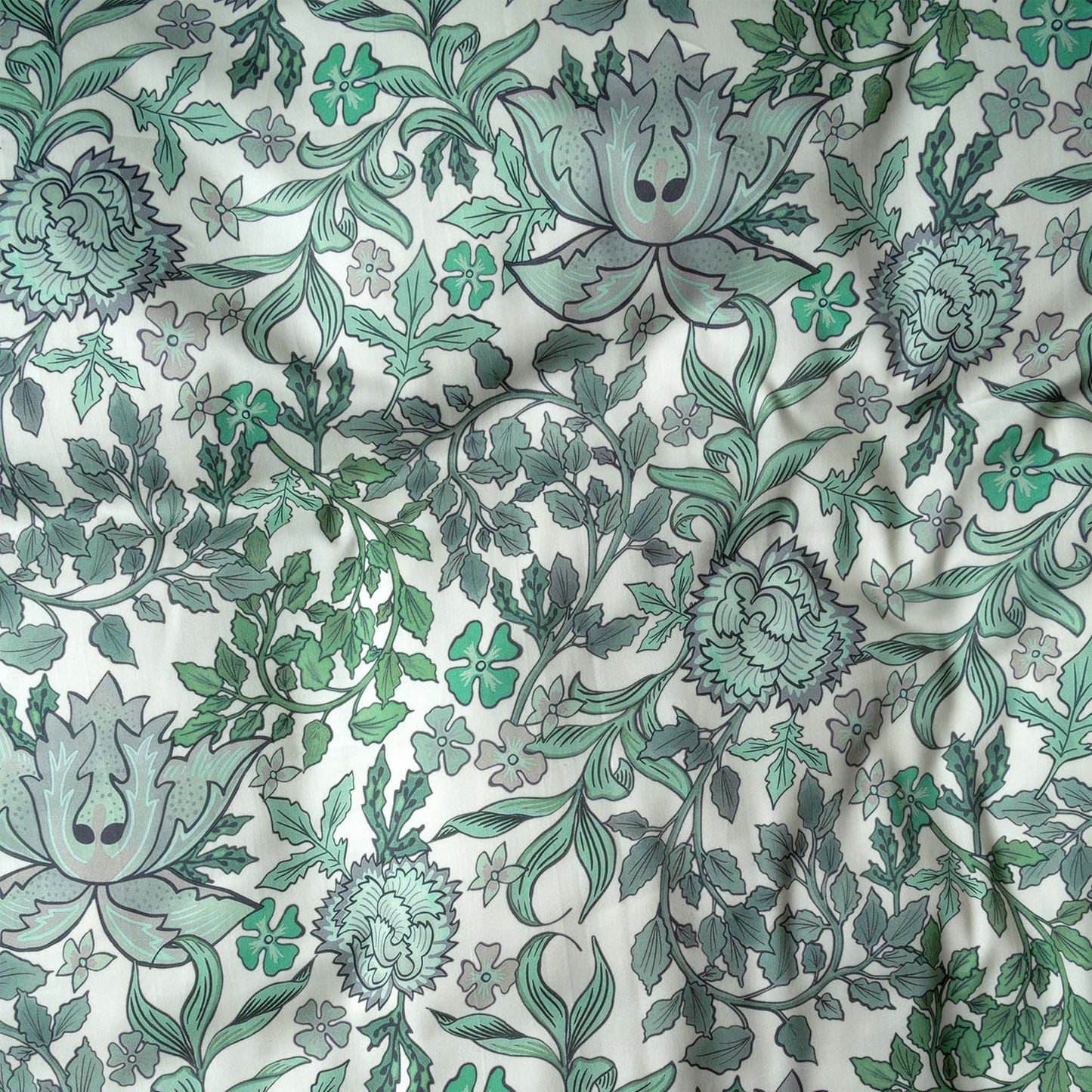 Essenza Ophelia Greenish Satin Bettwäschegarnitur