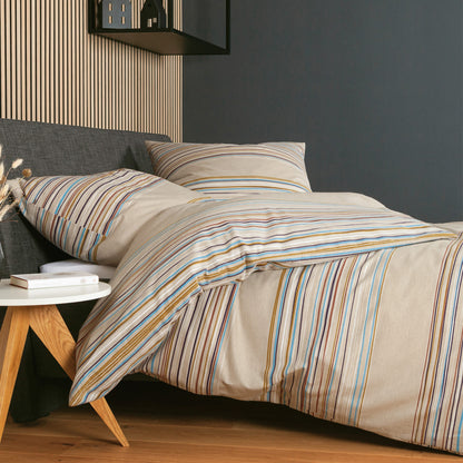 Janine Davos 65153-07 Beige Feinbiber Bettwäschegarnitur