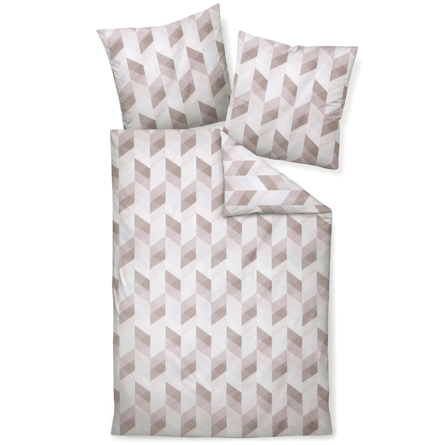 Janine Moments 98111-05 Mako-Satin Bettwäschegarnitur Rose