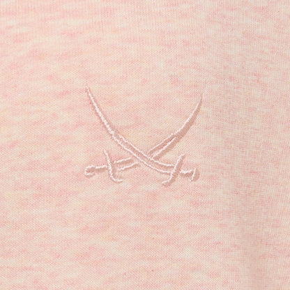 SANSIBAR Sylt Sweat Hausmantel mit Säbel Stickerei Apricot
