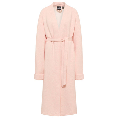 SANSIBAR Sylt Sweat Hausmantel mit Säbel Stickerei Apricot