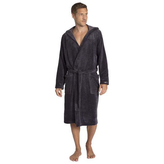 Taubert Eric langer Kapuzen-Bademantel 120 cm Schwarz