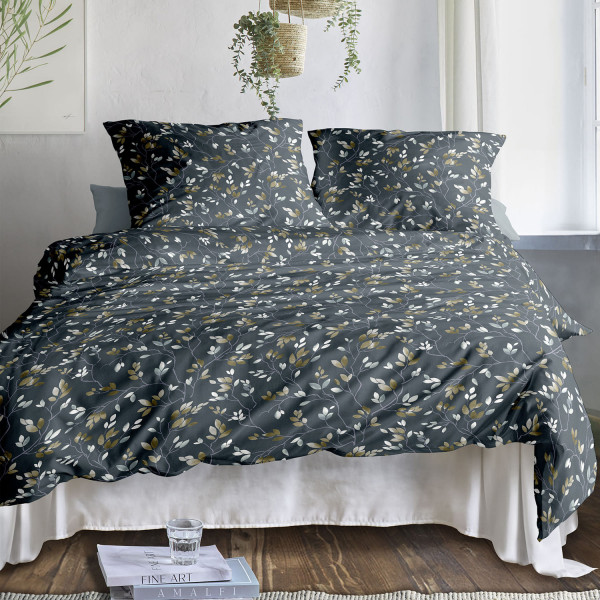 Irisette Wave 8565-20 Mako-Satin 135 x 200 cm Petrol